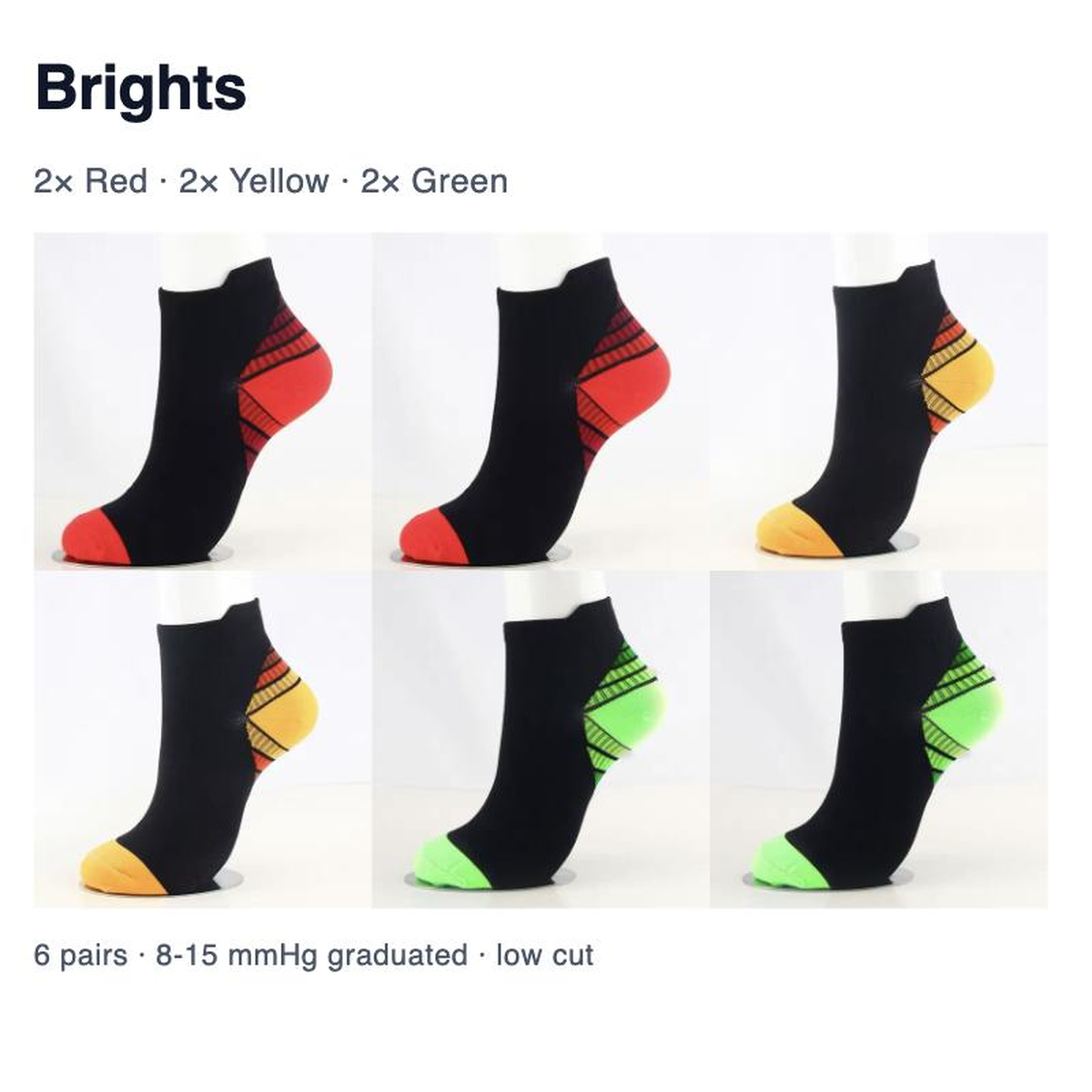 Color set Brights, six pairs