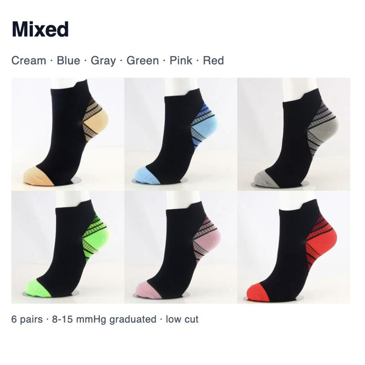 Color set Mixed, six pairs